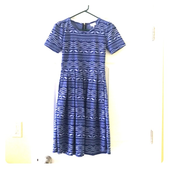 Blue tribal lularoe Amelia - Picture 1 of 1